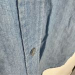 Baldwin Medium Wash Long Sleeve Denim Lyocell Shirt Dress Kansas City Blue Photo 3