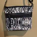 Myra Bag Boho Western Crossbody‎ Bag Boho Tapestry Black Leather Tassel Zipper Photo 2