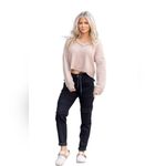 Judy Blue  Plus Women’s High Waist Jogger Jeans Cuffed Hem Size 18W Black JB88700 Photo 14