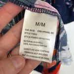 Charlie B Multi Color Butterfly Floral Print Open Front Embroidered Kimono M Blue Size M Photo 4