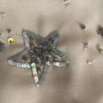 Free People sheer bush Embellished Star Top sz S Photo 1