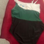 Cupshe Women's Chic Ruched Cross Back Swim Dress - -I-green:.. Photo 7