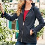 Soft Surroundings  Jacket Philomena Ruffle Full Zip Sz. M Photo 0