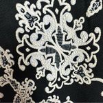 Adrianna Papell Black White Embellishments Long Sleeve Dress Bell Sleeves Sz 12 Photo 3