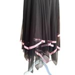 B. Smart Vintage  Whimsical Black and Pink Asymmetrical Hem Dress Photo 1
