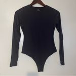 PUMIEY M Women's Crew Neck Long Sleeve Bodysuit Sexy Tops Sharp Collection Black Size M Photo 1
