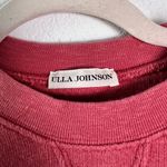 Ulla Johnson Philo Sweater Pink Pullover 100% Cotton Crew Neck Petite Photo 7