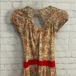 Vintage Dansco dance skate dress costume floral sparkle size Small USA swing Tan Photo 1