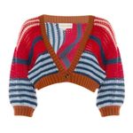 Sachin + Babi  Striped Cropped Cotton
Cardigan(Size Medium) Photo 2