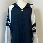 PINK - Victoria's Secret Victoria Secrets Pink Women's Black and White Jacket‎ Size M/L Photo 0