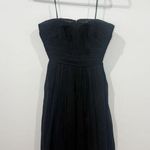 J.Crew  Black Cocktail Dress Strapless Sweetheart Neckline Size 2 Mini EUC Photo 0