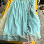 Vintage nightgown by Radcliffe size small baby blue sheer chiffon lace babydoll Photo 14