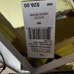 Michael Kors Pale Gold Lightning Bolt Saffiano Leather Bag Charm Keychain NIB Photo 13