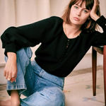 Sézane Sezane Amy blouse in black Photo 0