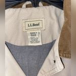 L.L.Bean PM Lined Canvas Field/Barn Chore Jacket Tan Brown Corduroy Accents Size M Photo 4