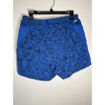 Brooks  Moment 5" Running Shorts LARGE Blue Geometric Athletic Track Pockets Photo 5