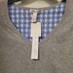 Flora's Follies Grey Pajama Short Sleeve Top L Size L Photo 2