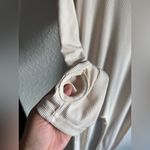 Women’s Long Sleeve Ribbed Athletic Jumpsuit – Nude Beige One Piece Size M Size M Photo 1