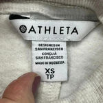 Athleta Medium Apollo Crewneck Ivory Heather Pullover Sweatshirt Tencel Modal Photo 5