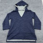 Soft Surroundings  Sweater Navy Blue My Weekender Hoodie V Cotton Size M Photo 1