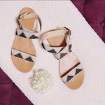 Mossimo Sandals Babita Leather Boho Open Toe Slingback Casual Size 7.5M Photo 3