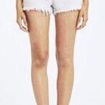 PacSun Glass Blue High Waist Denim Festival Shorts Photo 0