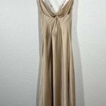 Show Me Your Mumu Verona Cowl Dress Champagne Luxe Satin Photo 2
