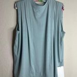 Lululemon Modal Pleated Shoulder Tank Top Silver Blue size 4 Photo 1