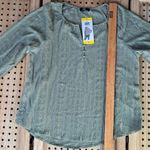 Frye Women's Textured Long Sleeve Peasant Blouse nwt size small Photo 10