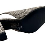 Journee Collection  Shoes Women 10 Gray 100% Leather Elena Snakeskin Peep Toe NEW Photo 5