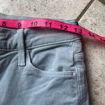 Mother The Mid Rise Dazzler Ankle Fray Hopscotch Stone Blue Corduroy Size 25 Photo 11