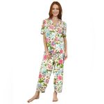 NWT La Cera Floral Cotton Pajama Set Size L Photo 8