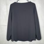 Aritzia Wilfred Pozzi Black Open Tie Sleeve Blouse Photo 8