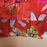 Sara Michelle Women’s 70s Boho Retro Floral Print Multicolor Flare Sleeve Blouse Orange Size XL Photo 5