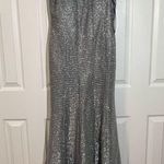 Sequin Hearts are metallic gown dress size 7 Photo 3