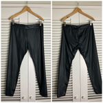 Merona L Metallic black leggings Photo 1