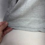 Loft  Gray V Neck Hoodie Long Sleeve Casual Top Women's Size S Photo 3