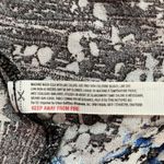 Free People  Dress Womens Small Blue Black Onyx Printed Small Talk Mini Edgy Rock Photo 6