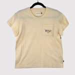 NWT Honor The Gift Women Shirt Beige Crewneck Graphic Short Sleeve Pocket Tee XS Tan Photo 0