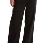 Rag and Bone Women’s Sz 28 Lori Mid Rise Wide Leg Pants in Black Photo 0