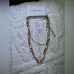 Ettika Layered Necklace Gold Chain Pearl Beaded Statement Jewelry Photo 1