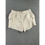 Relaxx Cargo‎ Sweat Shorts Women Medium High Rise Elastic Drawstring Waist Y2K Tan Photo 1