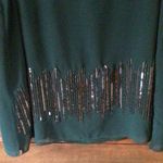 Miss Me Couture Jasper Green Embellished Chiffon S/L Tank sz medium Photo 2