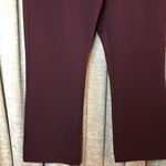 Halogen Maroon Cropped Ponte Pants Size 10 Photo 3