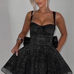 Baby Boo Polly Mini Dress Size Medium Black Photo 0