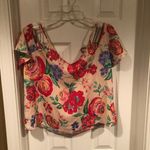 Everly floral off the shoulder blouse size large Photo 0