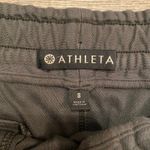 Athleta Gray Cotton and Spandex Drawstring Skirt with Pockets Women's size 8 Photo 2