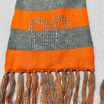 PINK - Victoria's Secret Victoria's Secret Winter Angel Scarf PINK Signature Stripe Orange/Gray Photo 2