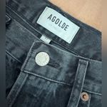 AGOLDE Riley High Rise Straight Crop Black Size 27 Photo 3