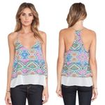 Lovers + Friends Mosaic Cami Size Medium Poppy Layered Tank Sz M New Photo 7